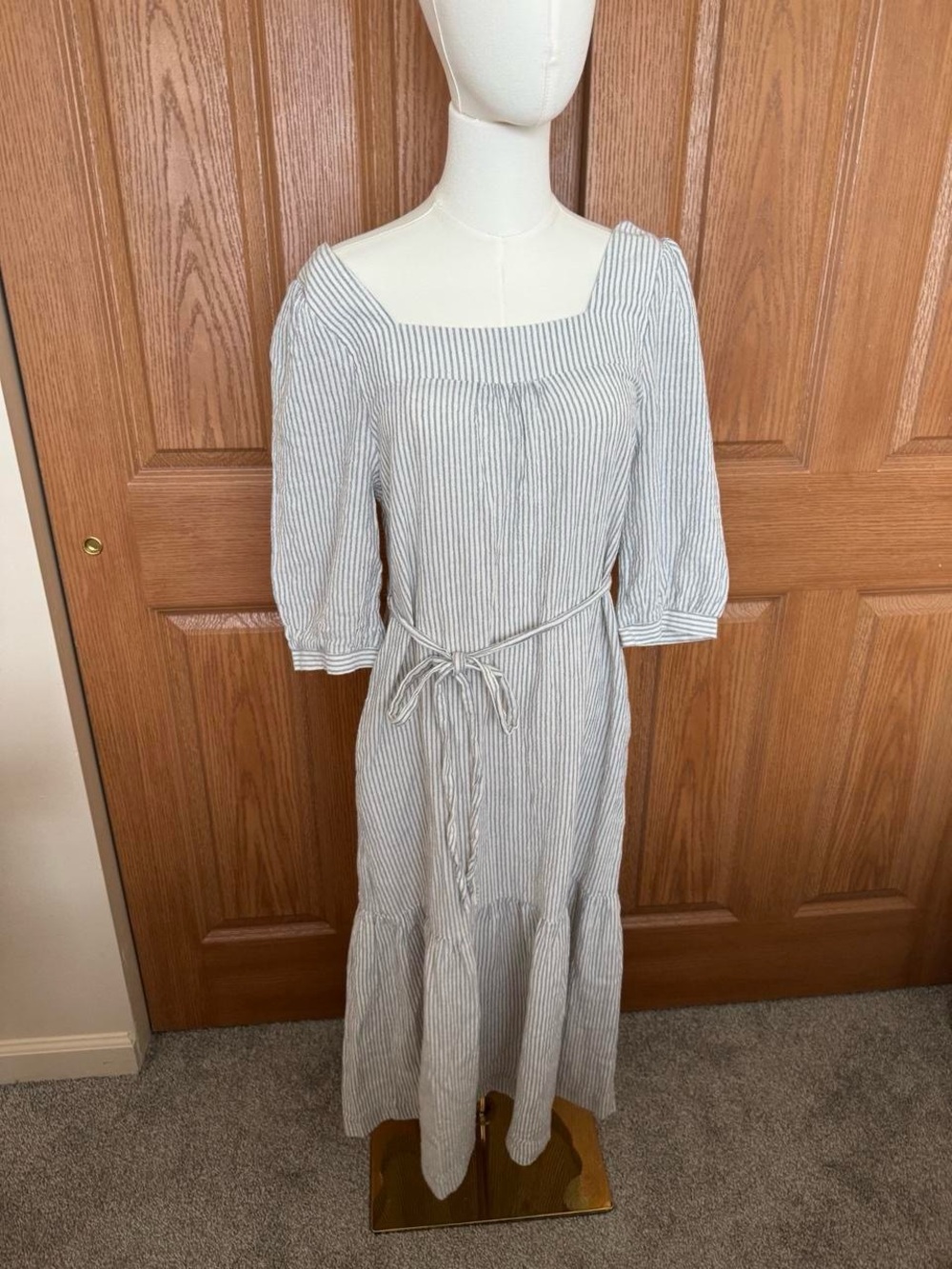 Linen Cotton Midi Dress